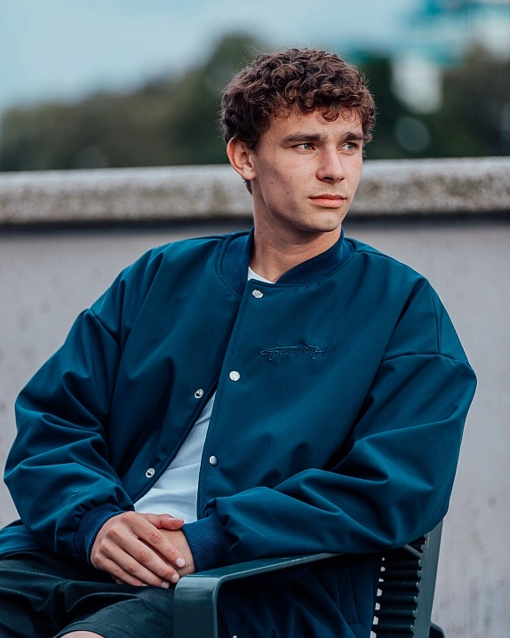 Бомбер Не для всех (Темно-синий, Размер S)