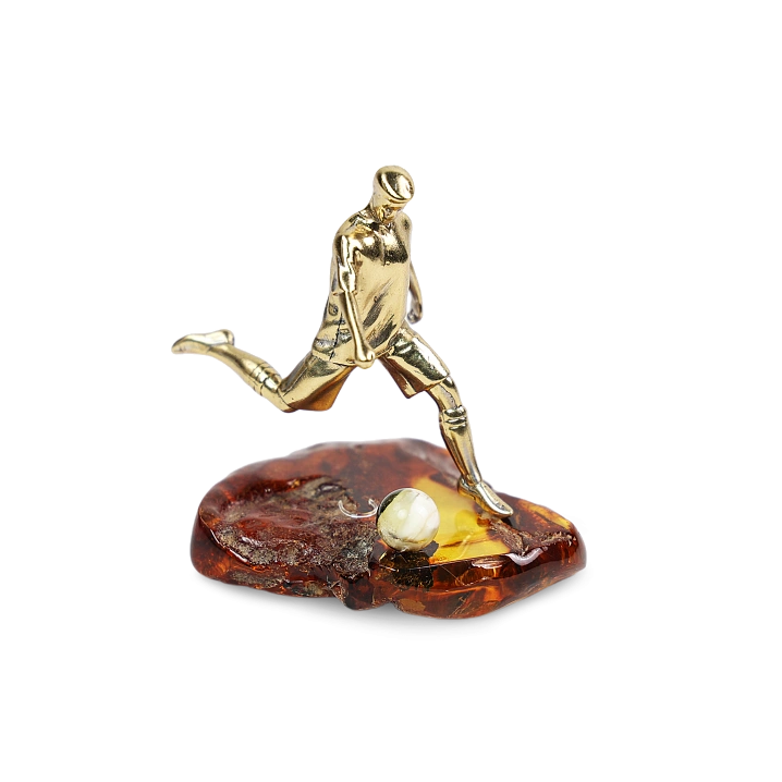 Сувенир янтарный "Футболист" (Сувенирный)