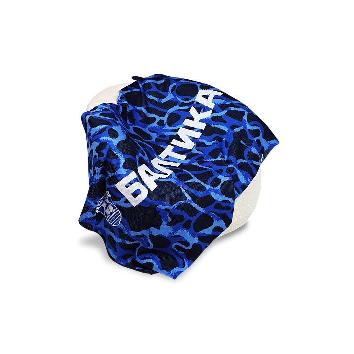 Плед трикотажный "Волна" (Синий, 100х160)