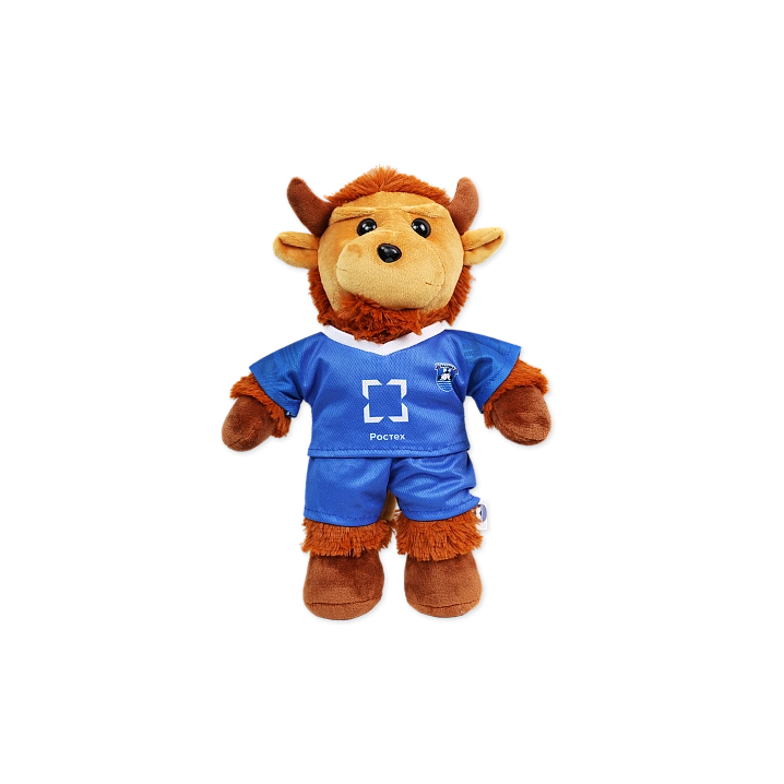 Игрушка плюшевая Зубрик (В синей форме)