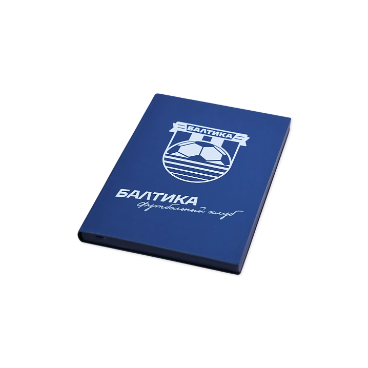 Блокнот Эмблема, А5, темно-синий (С нанесением)