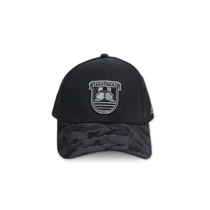 Бейсболка  Atributika&Club Черная, без сетки, Камуфляжный козырек (Черная, без сетки, Камуфляжный козырек)
