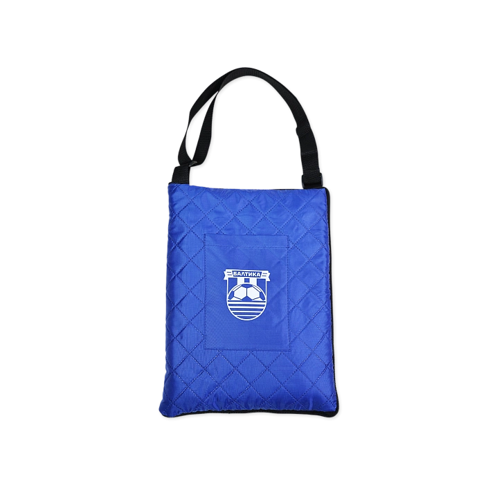 Плед-сумка флисовый (Синий, 105х140)