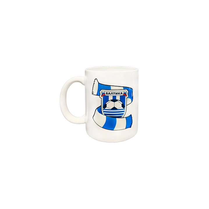 Кружка с нанесением "Синий шарф" (Цвет синий)